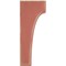 Ekena Millwork 3 1/2"W x 4"D x 10"H Clarksville Wood Vintage Decor Bracket, Salvage Red BKTWD04X04X10CVRD - alternate 3